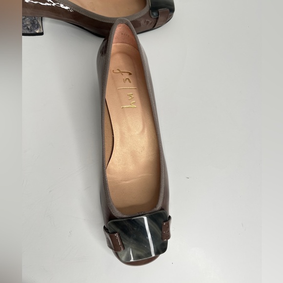 French Sole fs/ny Taupe flats with gray marble detail 7 1/2 B - Picture 2 of 11